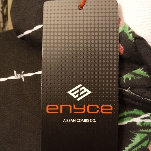 Vintage Enyce-Sean Combs 90's Apparel Hoodie Sweater Rose/Thorn NWT  L - Picture 2 of 6